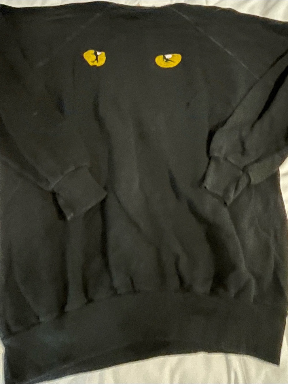 Vintage "Cats" Black Crewneck Sweatshirt